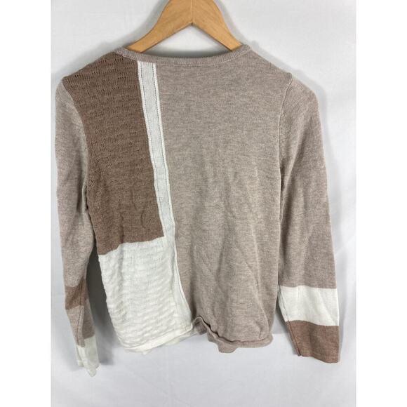 Chicos Color Block Knit Sweater Size 1/Medium - Picture 8 of 8